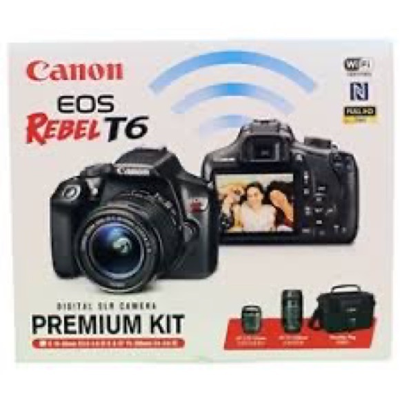 Canon EOS Rebel T6 Premium Kit - Picture 1 of 2